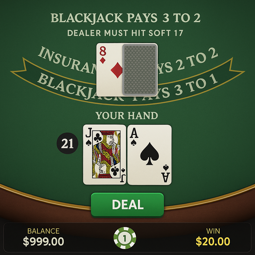 BC.Game - Blackjack Table Game - Beat the Dealer
