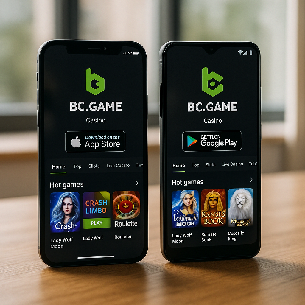 BC.Game - Mobilios programėlės - iOS ir Android aplikacijos